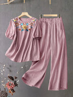 Comfort Chic: Plus-Size Soft & Comfort material Shirt & Pants Set