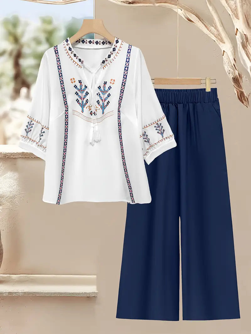 Comfort Chic: Plus-Size Soft & Comfort material Shirt & Pants Set