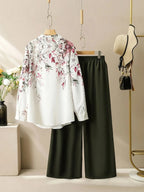 Comfort Chic: Plus-Size Soft & Comfort material Shirt & Pants Set