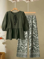 Comfort Chic: Plus-Size Soft & Comfort material Shirt & Pants Set