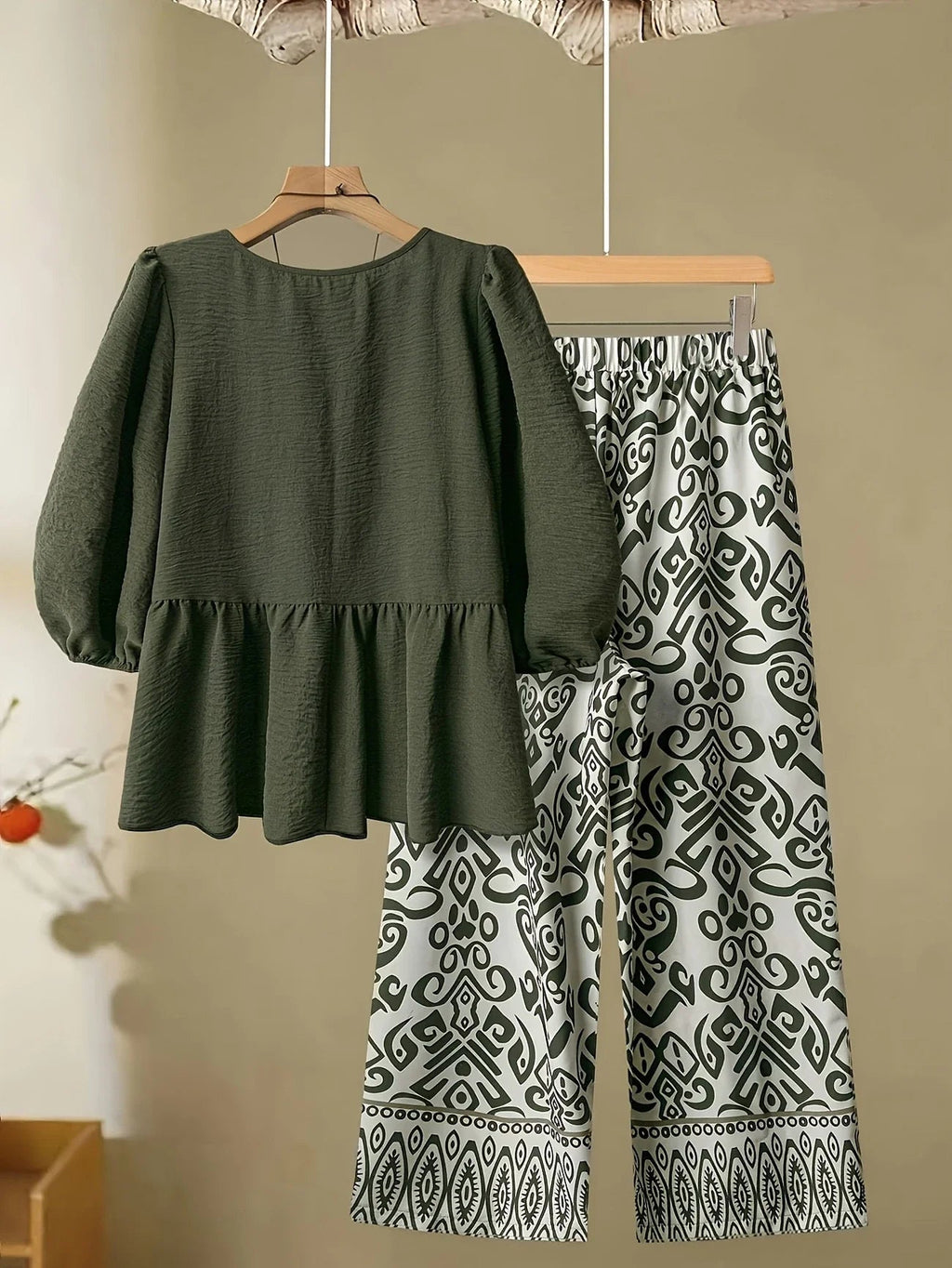 Comfort Chic: Plus-Size Soft & Comfort material Shirt & Pants Set