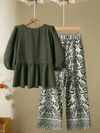 Comfort Chic: Plus-Size Soft & Comfort material Shirt & Pants Set