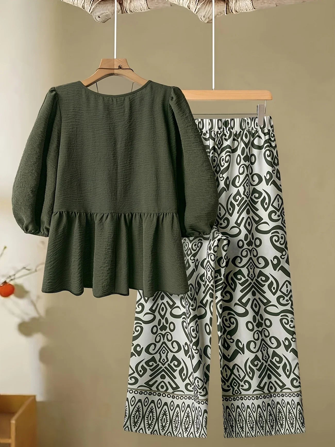 Comfort Chic: Plus-Size Soft & Comfort material Shirt & Pants Set