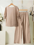 Comfort Chic: Plus-Size Soft & Comfort material Shirt & Pants Set