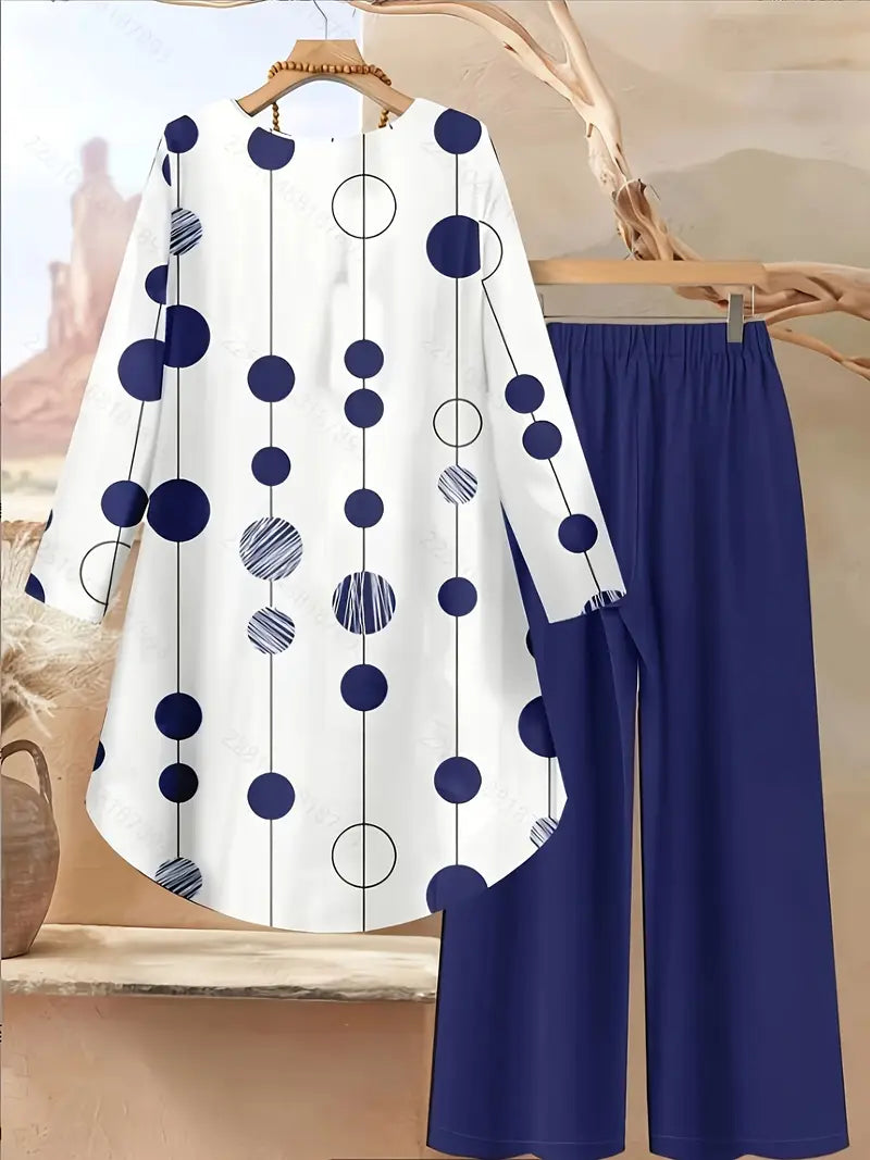 Comfort Chic: Plus-Size Soft & Comfort material Shirt & Pants Set