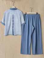 Comfort Chic: Plus-Size Soft & Comfort material Shirt & Pants Set