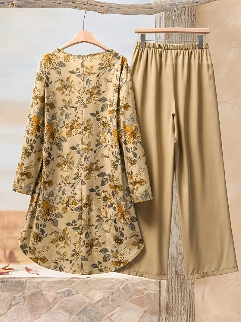 Comfort Chic: Plus-Size Soft & Comfort material Shirt & Pants Set