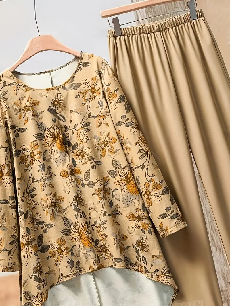 Comfort Chic: Plus-Size Soft & Comfort material Shirt & Pants Set