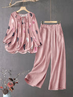 Comfort Chic: Plus-Size Soft & Comfort material Shirt & Pants Set