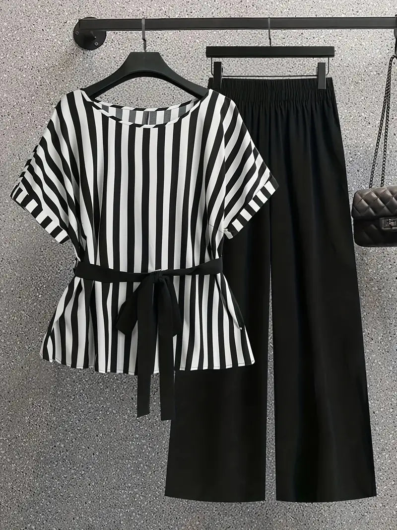 Comfort Chic: Plus-Size Soft & Comfort material Shirt & Pants Set