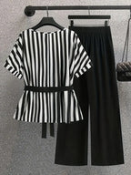 Comfort Chic: Plus-Size Soft & Comfort material Shirt & Pants Set