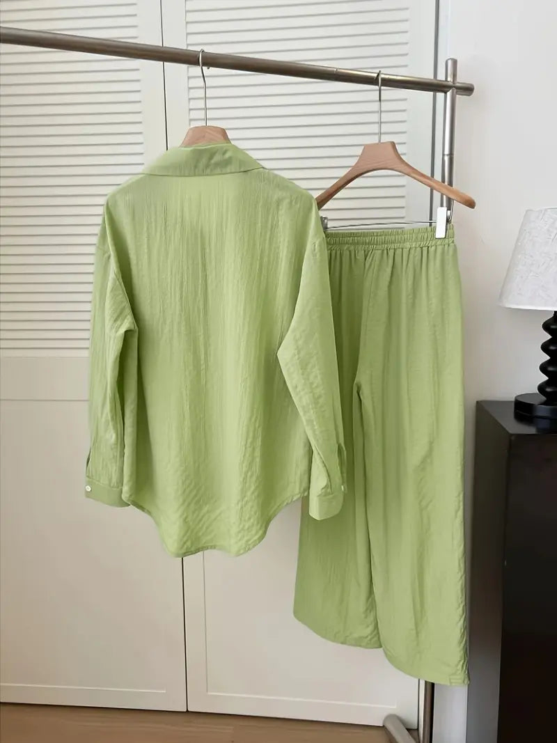 Comfort Chic: Plus-Size Soft & Comfort material Shirt & Pants Set