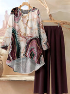 Comfort Chic: Plus-Size Soft & Comfort material Shirt & Pants Set