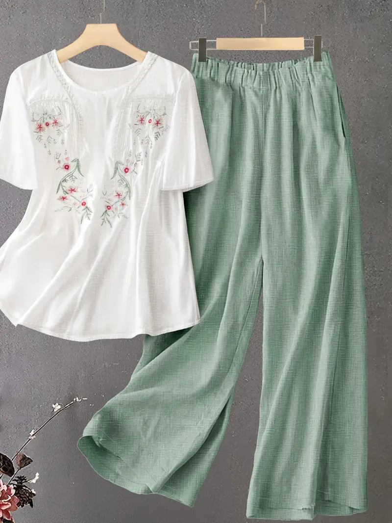 Comfort Chic: Plus-Size Soft & Comfort material Shirt & Pants Set