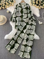 Comfort Chic: Plus-Size Soft & Comfort material Shirt & Pants Set