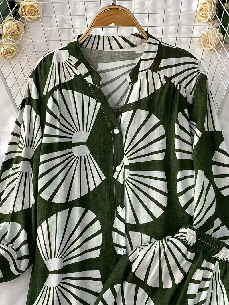 Comfort Chic: Plus-Size Soft & Comfort material Shirt & Pants Set