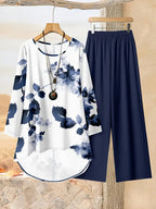 Comfort Chic: Plus-Size Soft & Comfort material Shirt & Pants Set