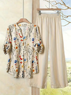 Comfort Chic: Plus-Size Soft & Comfort material Shirt & Pants Set