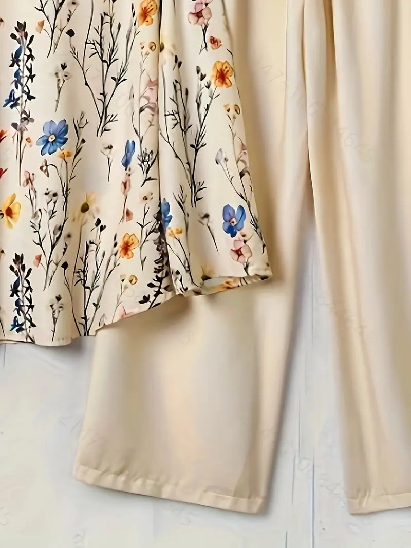 Comfort Chic: Plus-Size Soft & Comfort material Shirt & Pants Set