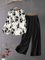 Comfort Chic: Plus-Size Soft & Comfort material Shirt & Pants Set