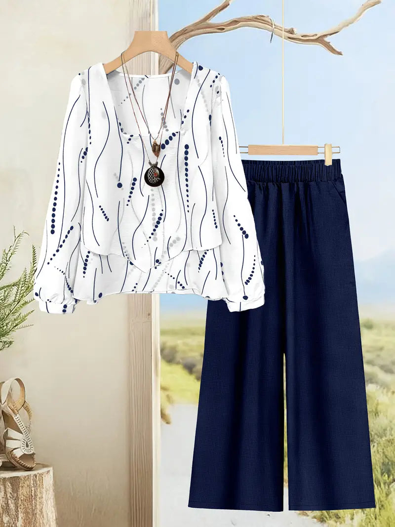 Comfort Chic: Plus-Size Soft & Comfort material Shirt & Pants Set