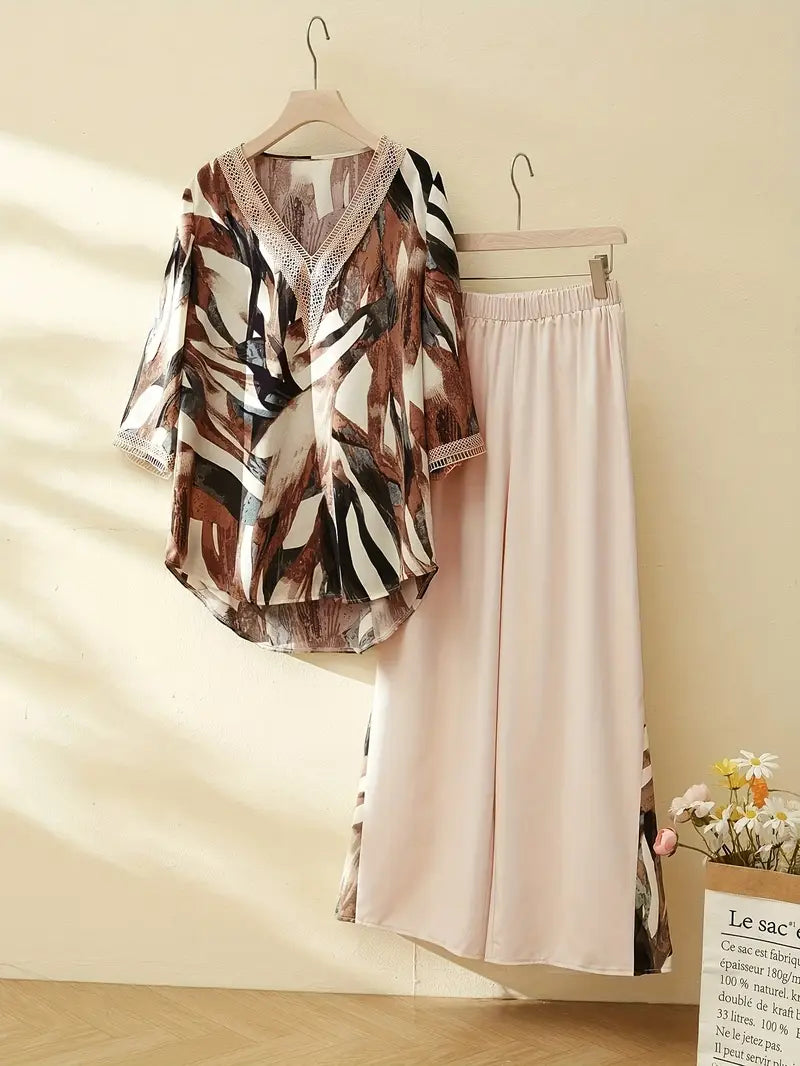 Comfort Chic: Plus-Size Soft & Comfort material Shirt & Pants Set