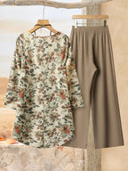 Comfort Chic: Plus-Size Soft & Comfort material Shirt & Pants Set