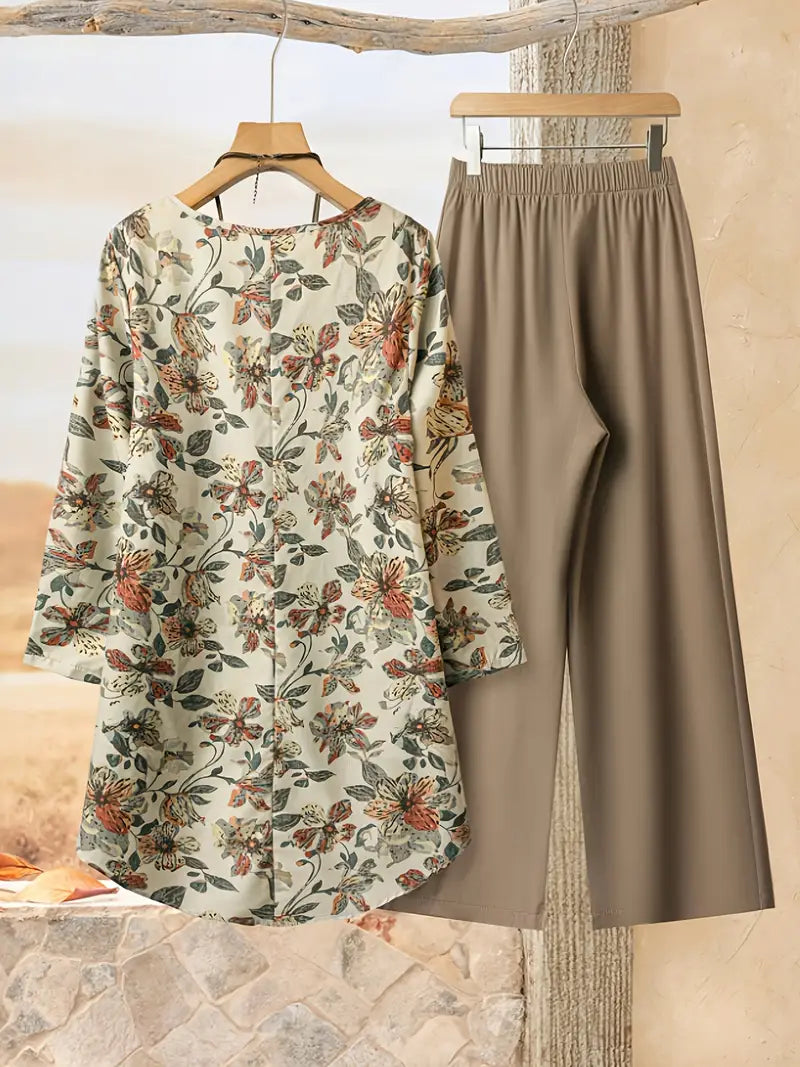 Comfort Chic: Plus-Size Soft & Comfort material Shirt & Pants Set