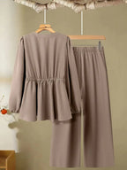 Comfort Chic: Plus-Size Soft & Comfort material Shirt & Pants Set