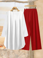 Comfort Chic: Plus-Size Soft & Comfort material Shirt & Pants Set