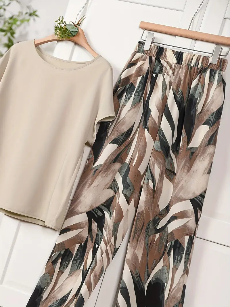 Comfort Chic: Plus-Size Soft & Comfort material Shirt & Pants Set