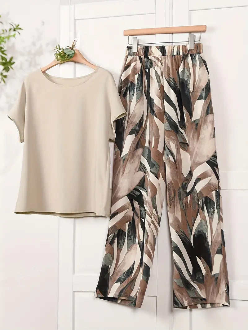 Comfort Chic: Plus-Size Soft & Comfort material Shirt & Pants Set