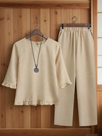 Comfort Chic: Plus-Size Soft & Comfort material Shirt & Pants Set
