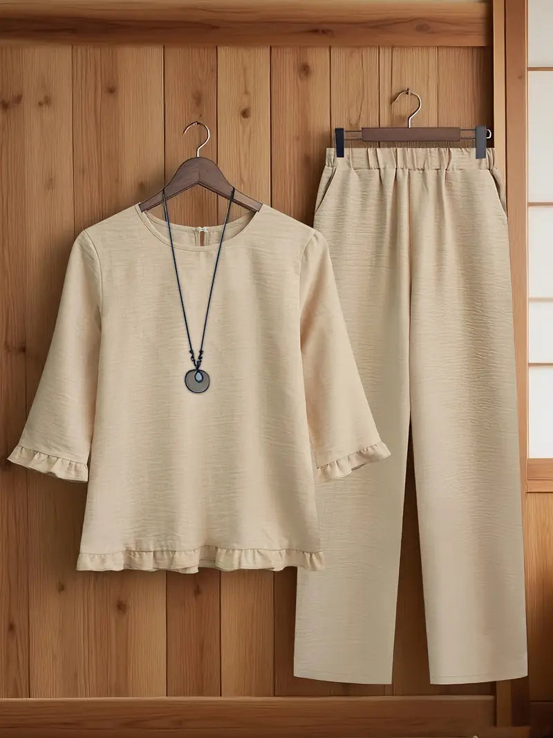 Comfort Chic: Plus-Size Soft & Comfort material Shirt & Pants Set