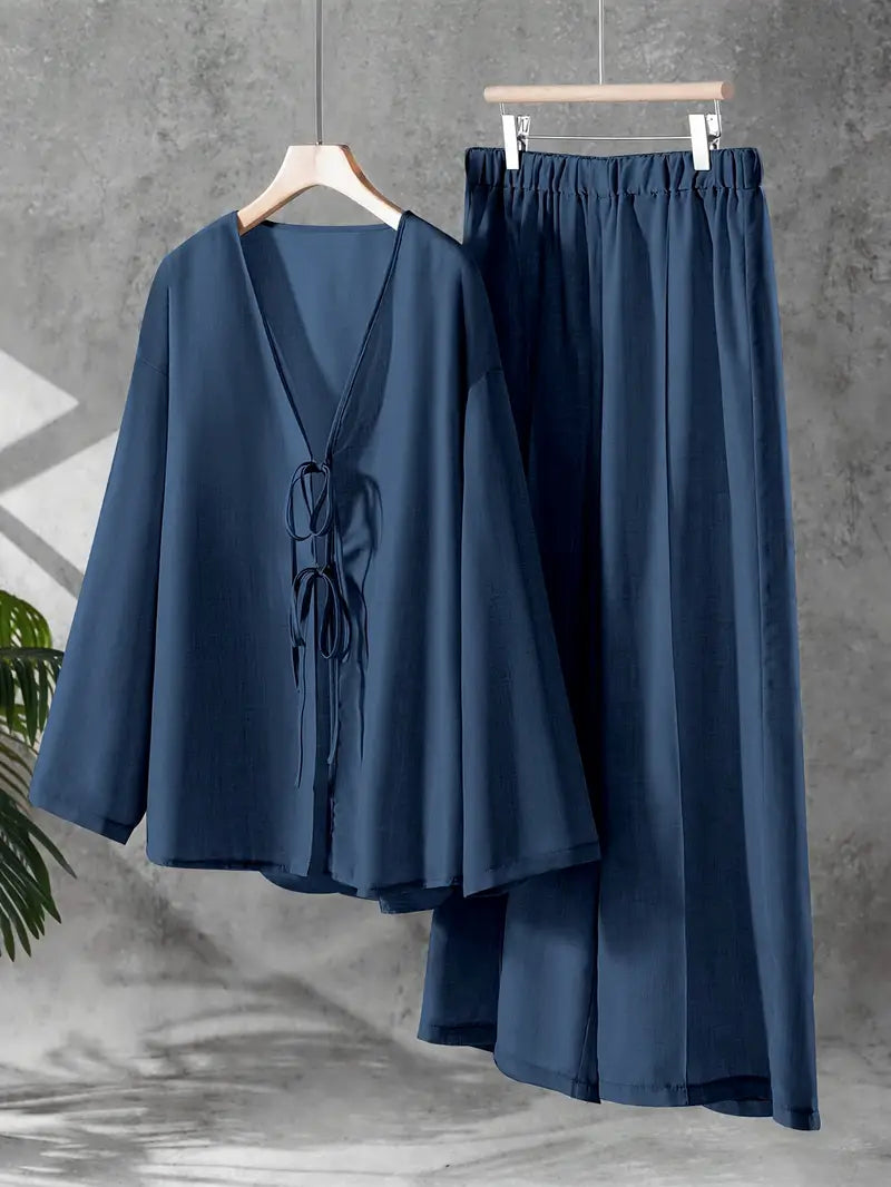 Comfort Chic: Plus-Size Soft & Comfort material Shirt & Pants Set