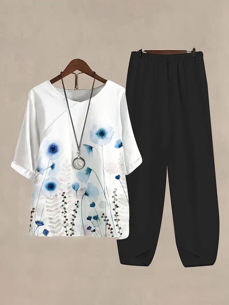 Comfort Chic: Plus-Size Soft & Comfort material Shirt & Pants Set