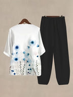 Comfort Chic: Plus-Size Soft & Comfort material Shirt & Pants Set