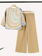 Comfort Chic: Plus-Size Soft & Comfort material Shirt & Pants Set