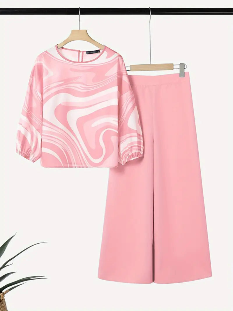 Comfort Chic: Plus-Size Soft & Comfort material Shirt & Pants Set