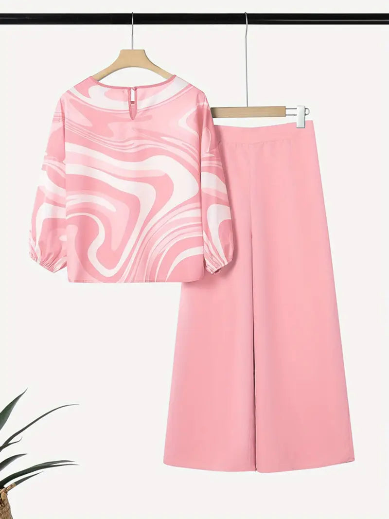 Comfort Chic: Plus-Size Soft & Comfort material Shirt & Pants Set