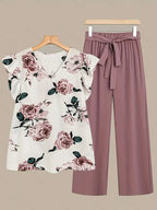 Comfort Chic: Plus-Size Soft & Comfort material Shirt & Pants Set