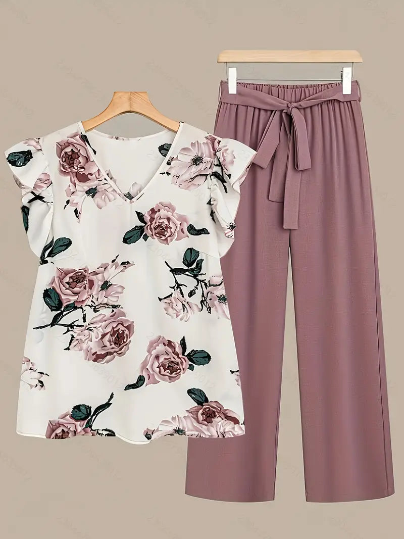 Comfort Chic: Plus-Size Soft & Comfort material Shirt & Pants Set