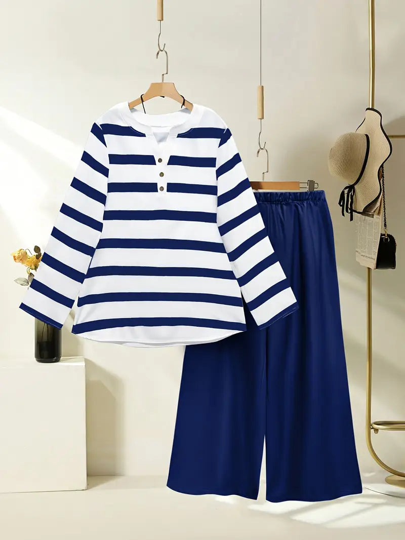 Comfort Chic: Plus-Size Soft & Comfort material Shirt & Pants Set