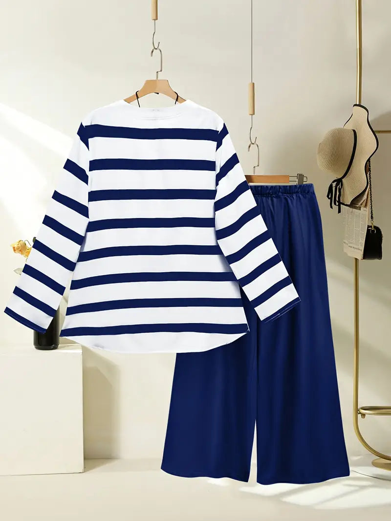 Comfort Chic: Plus-Size Soft & Comfort material Shirt & Pants Set