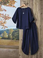 Comfort Chic: Plus-Size Soft & Comfort material Shirt & Pants Set