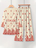 Comfort Chic: Plus-Size Soft & Comfort material Shirt & Pants Set