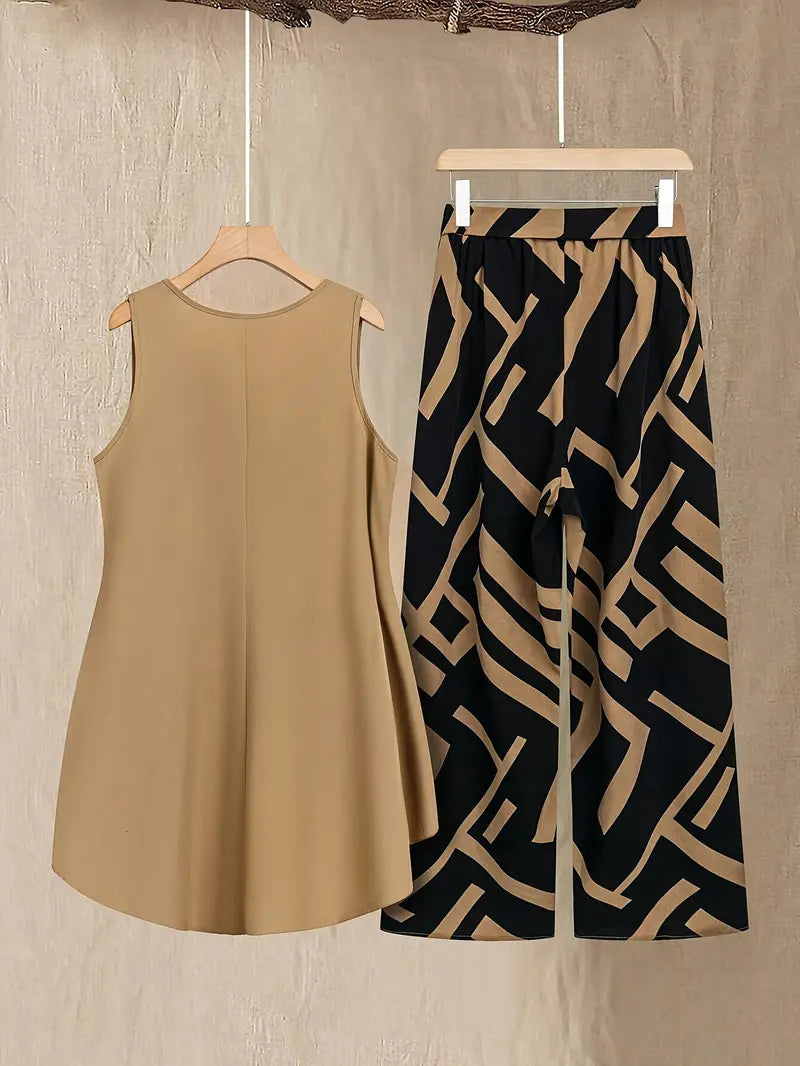 Comfort Chic: Plus-Size Soft & Comfort material Shirt & Pants Set