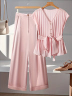 Comfort Chic: Plus-Size Soft & Comfort material Shirt & Pants Set