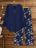 Comfort Chic: Plus-Size Soft & Comfort material Shirt & Pants Set